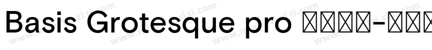Basis Grotesque pro 字体下载字体转换